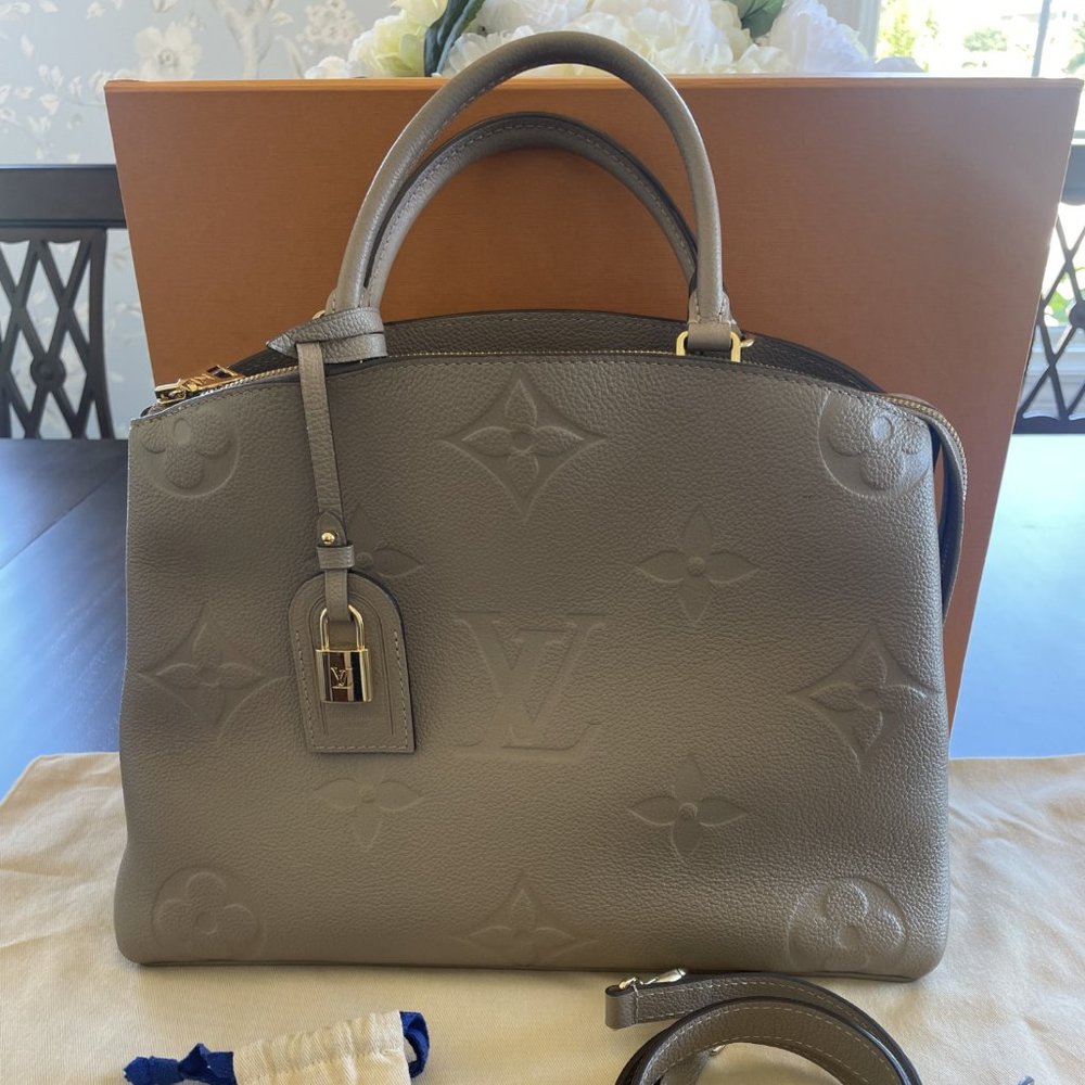 Louis Vuitton Grand Palais Leather Empreinte Leather in Turtledove